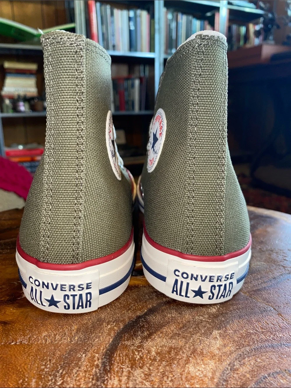 🆕 Converse Chuck Taylor All star Hi trainers army green Women Size 6 NIB